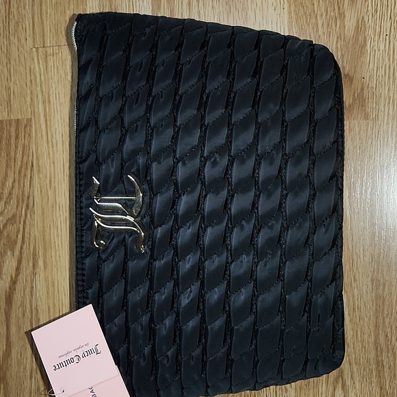 Juicy Couture- Black Pattern Cosmetic Bag - Picture 1 of 8